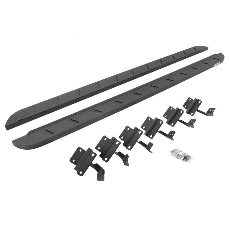 Go Rhino | RB10 Slim Line Running Boards w/ Mounting Brackets Kit - F-150 / F-250 / F-350 2015-2017