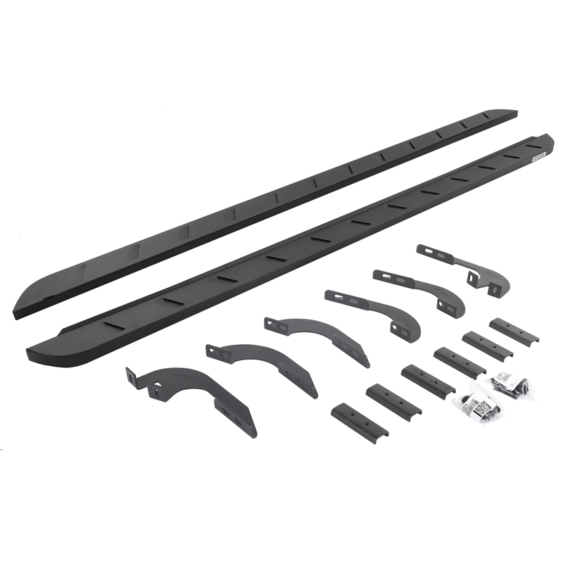 Go Rhino | RB10 Slim Line Running Boards w/ Mounting Brackets Kit - Tacoma 2.7L / 4.0L 2005