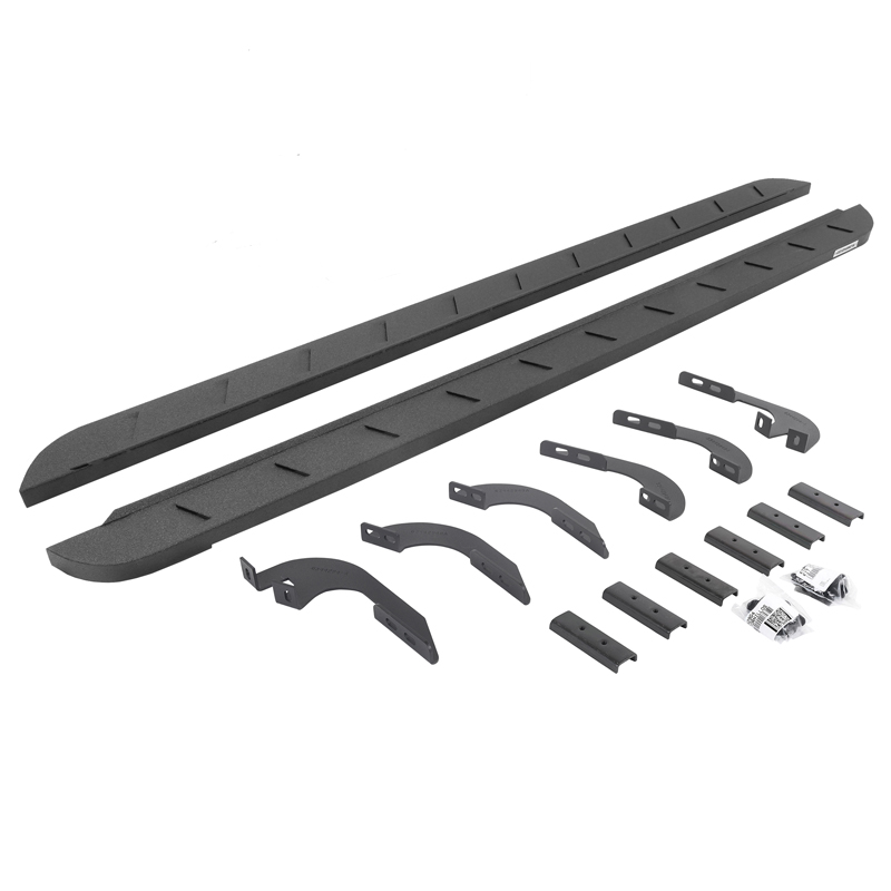 Go Rhino | RB10 Slim Line Running Boards w/ Mounting Brackets Kit - Tacoma 2.7L / 4.0L 2005