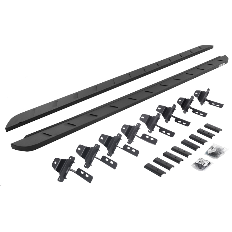 Go Rhino | RB10 Slim Line Running Boards w/ Mounting Brackets Kit - Gladiator 3.6L 2020