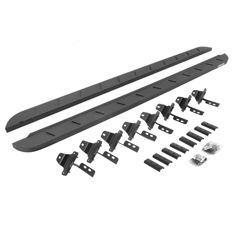 Go Rhino | RB10 Slim Line Running Boards w/ Mounting Brackets Kit - Gladiator 3.6L 2020