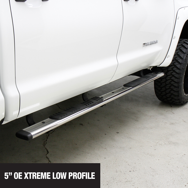 Go Rhino | 5" OE Xtreme Low Profile Side Steps - 87" Long - Stainless Steel - BOARDS ONLY - Chevrolet / Dodge / Ford / GMC / Jee