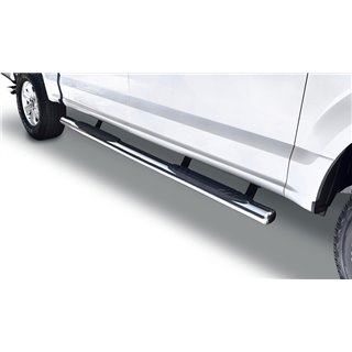 Go Rhino | 4" OE Xtreme Side Steps w/ Mounting Brackets Kit - F-150 / F-250 / F-350 2015-2017