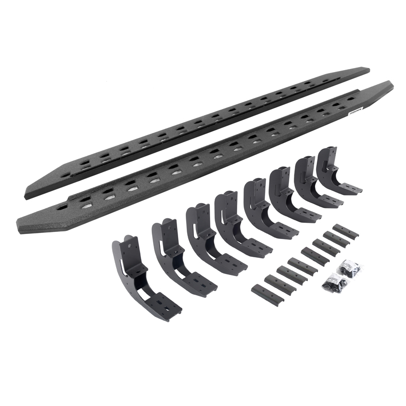 Go Rhino | RB20 Slim Line Running Boards w/ Mounting Bracket Kit - Chevrolet / GMC 2019-2022