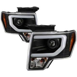 Spyder | Projector Headlights - Light Bar DRL - Black