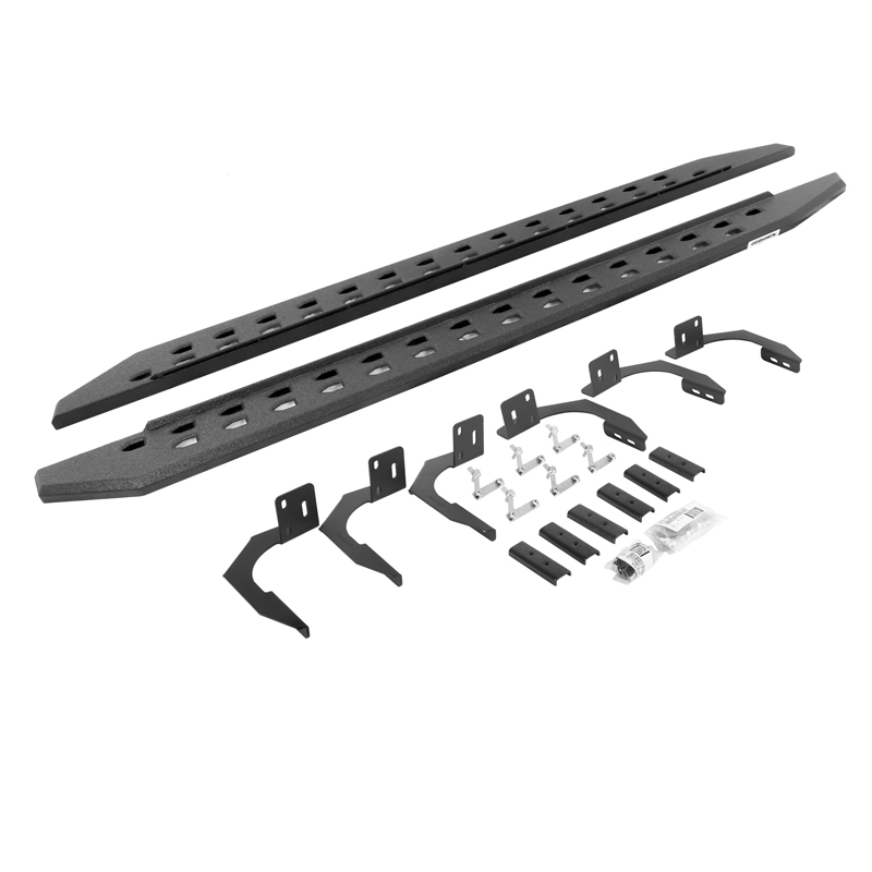 Go Rhino | RB20 Slim Line Running Boards w/ Mounting Bracket Kit - Ram 1500 / 2500 / 3500 2009-2011