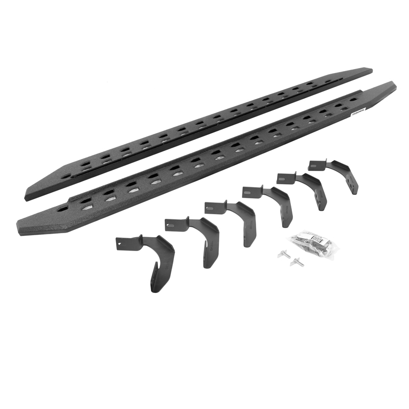 Go Rhino | RB20 Slim Line Running Boards w/ Mounting Bracket Kit - F-150 2004-2010