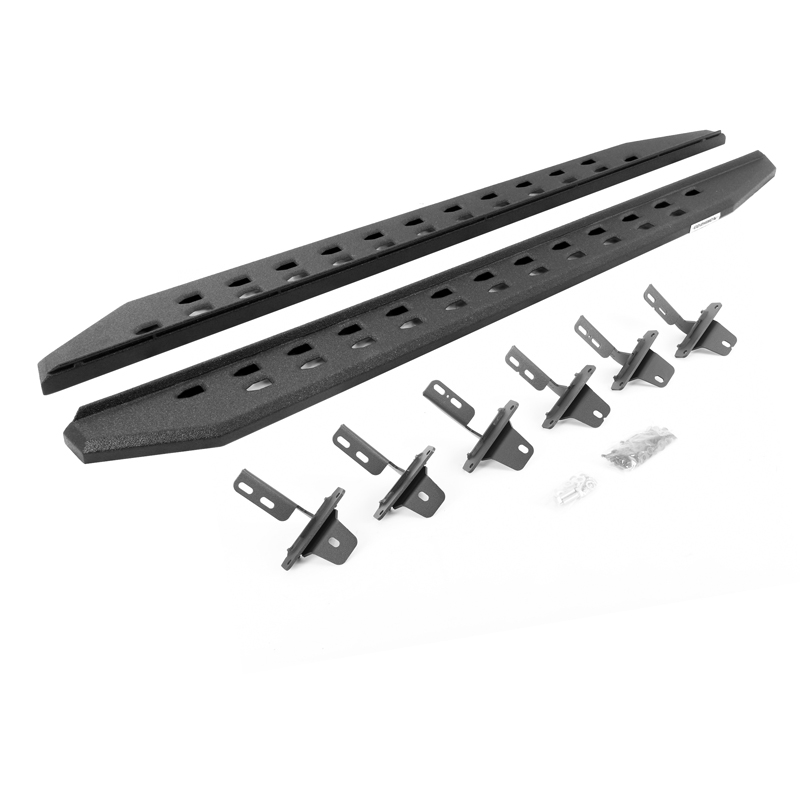 Go Rhino | RB20 Slim Line Running Boards w/ Mounting Bracket Kit - Bronco 2.3T / 2.7T 2021