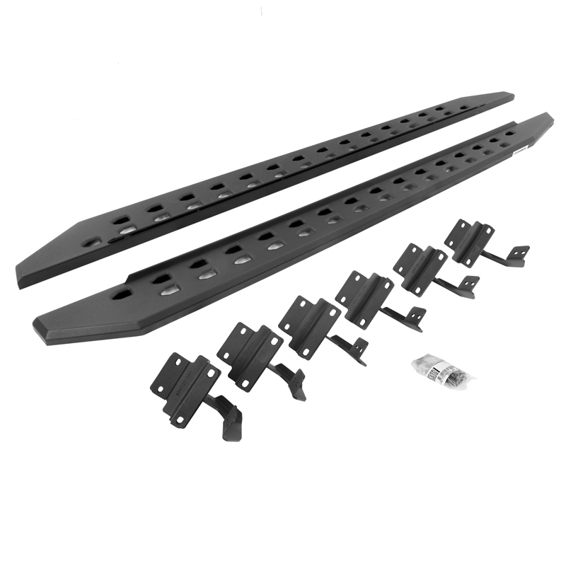 Go Rhino | RB20 Slim Line Running Boards w/ Mounting Brackets Kit - F-150 / F-250 / F-350 2015-2017