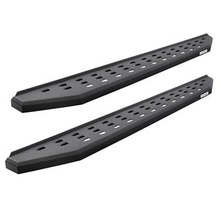 Go Rhino | RB20 Running Boards w/ Mounting Brackets, 2 Pairs Drop Steps Kit - F-150 / F-250 / F-350 2015-2021