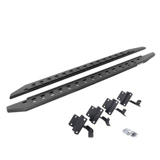 Go Rhino | RB20 Slim Line Running Boards w/ Mounting Bracket Kit - F-150 / F-250 / F-350 2015-2021