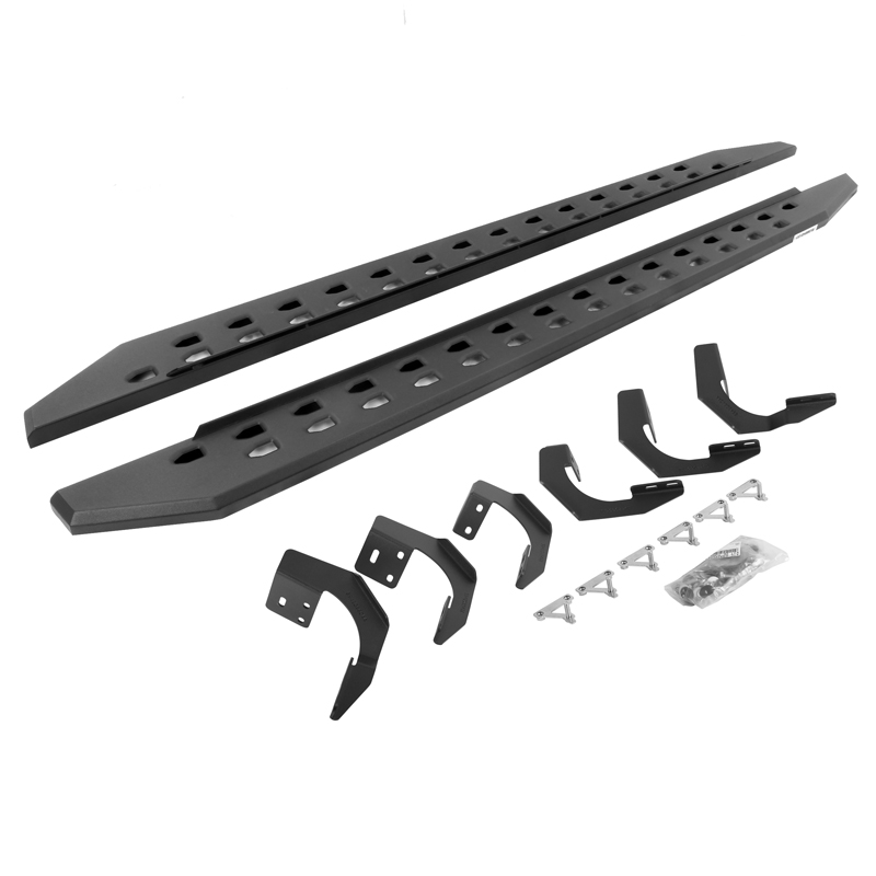 Go Rhino | RB10 Slim Line Running Boards w/ Mounting Brackets Kit - Ram 1500 / Classic 2015-2019