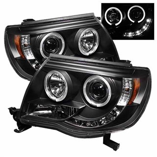 Spyder | Projector Headlights - LED Halo LED - Black