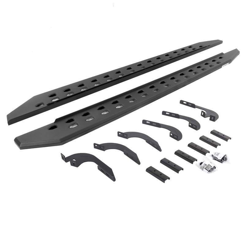 Go Rhino | RB20 Slim Line Running Boards w/ Mounting Brackets Kit - Tacoma 2.7L / 4.0L 2005