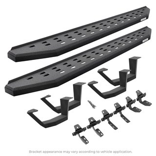 Go Rhino | RB10 Running Boards w/ Brackets, 2 Pairs Drop Steps Kit - Tundra 3.5T 2022