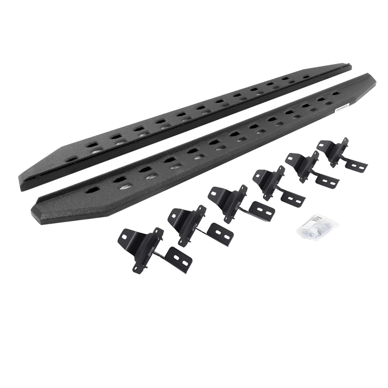 Go Rhino | RB20 Slim Line Running Boards w/ Mounting Bracket Kit - Wrangler (JL) 2.0T / 3.6L 2018