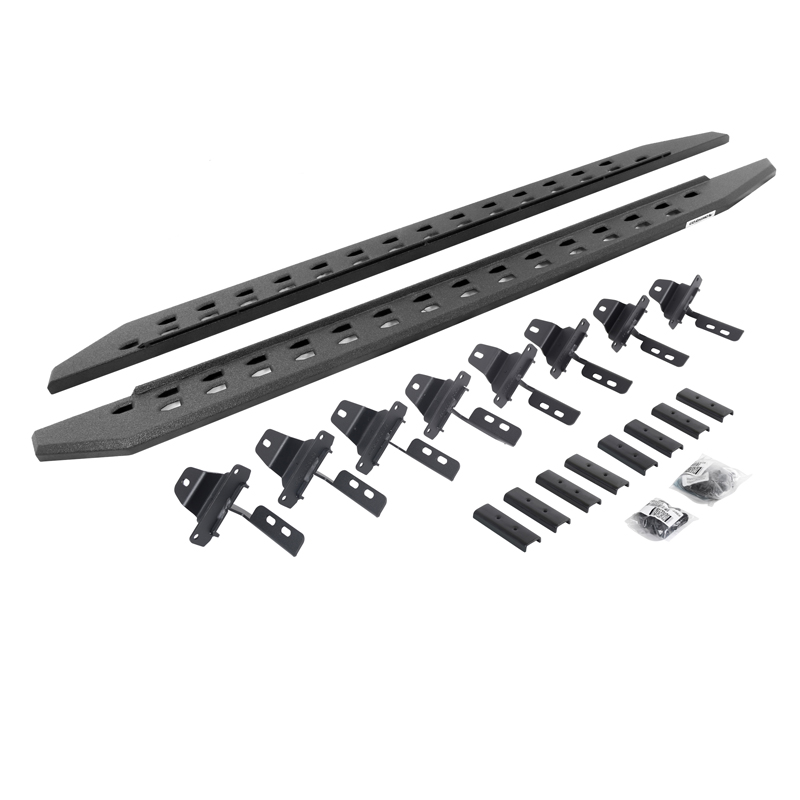 Go Rhino | RB20 Slim Line Running Boards w/ Mounting Bracket Kit - Gladiator 3.6L 2020