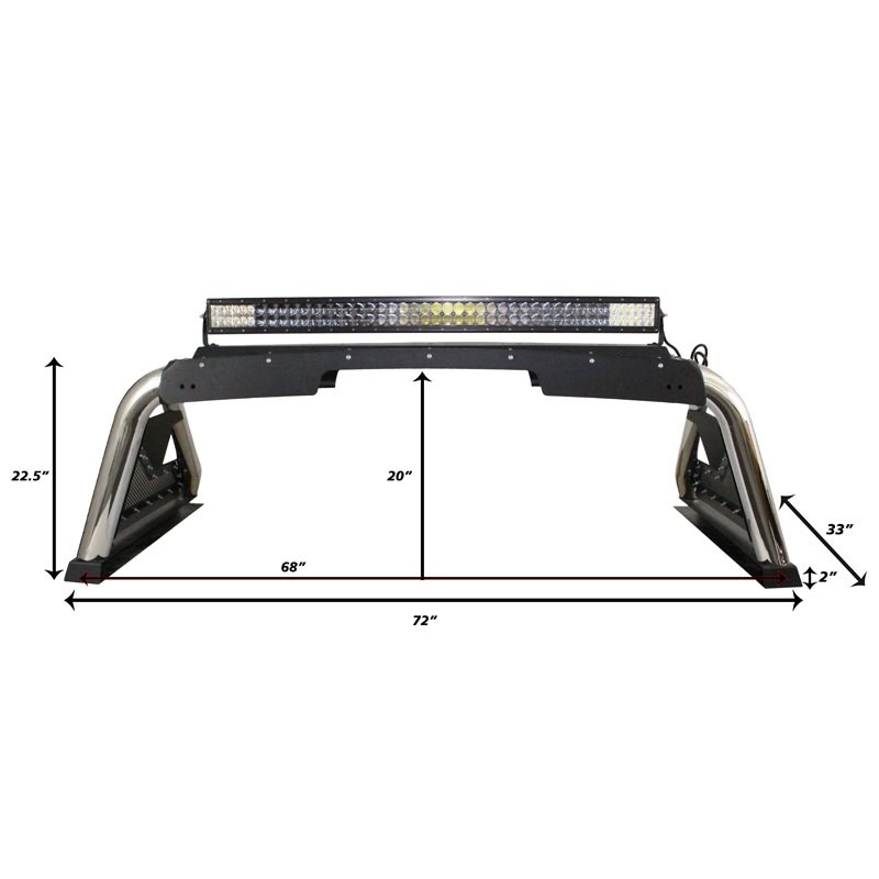 Go Rhino | Sport Bar 2.0 w/ Power Actuated Retractable Light Mount - Chevrolet / Dodge / Ford / GMC / Toyota 2007-2019