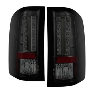 Spyder | Tail Lights - LED Bar Style - Black Smoke