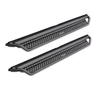 Go Rhino | Dominator Xtreme D1 Side Steps w/ Mounting Brackets Kit - Textured Black - Chevrolet / GMC 2019-2022