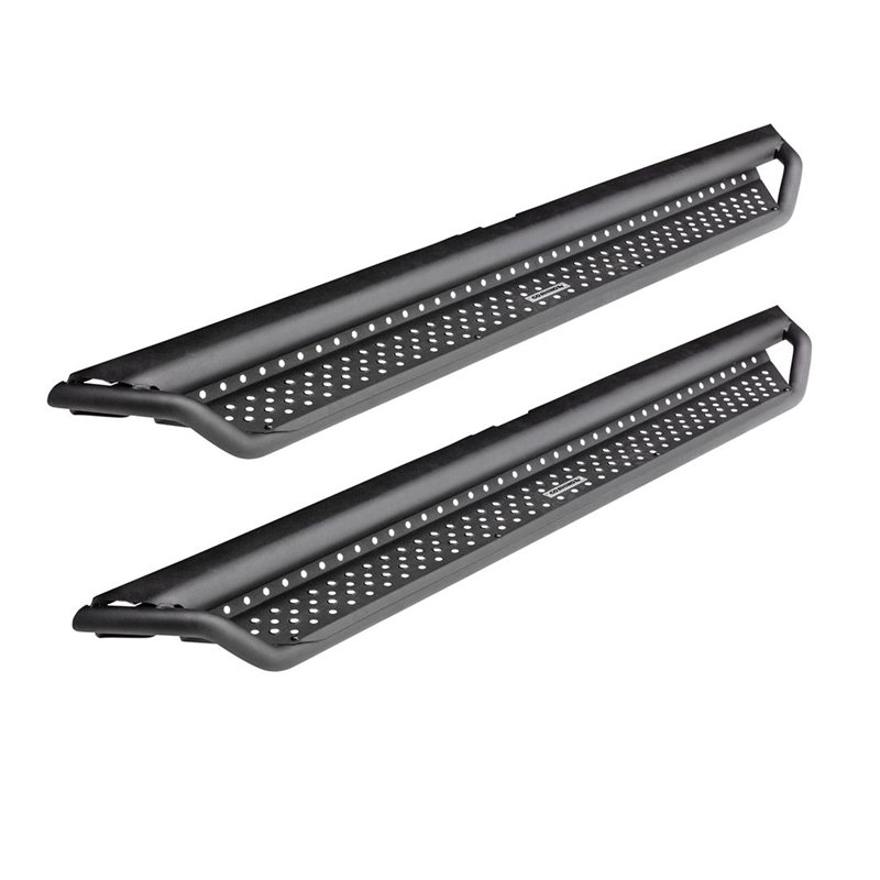 Go Rhino | Dominator Xtreme D1 Side Steps w/ Mounting Brackets Kit - Textured Black - Chevrolet / GMC 2019-2022