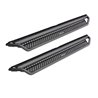 Go Rhino | Dominator Xtreme D1 Side Steps w/ Mounting Brackets Kit - Textured Black - F-150 / F-250 / F-350 2015-2017