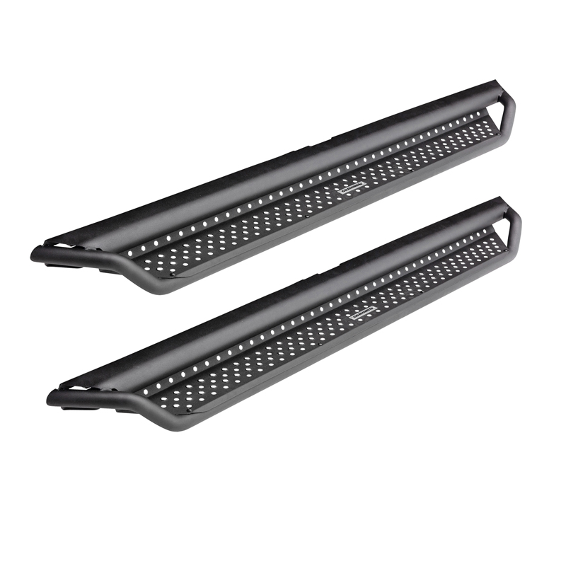 Go Rhino | Dominator Xtreme D1 Side Steps w/ Mounting Brackets Kit - Textured Black - F-150 2015-2021