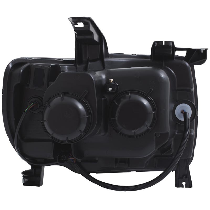 ANZO | Projector Headlights w/ Plank Style Black w/ Amber - Canyon 2.5L / 2.8L / 3.6L 2015-2018