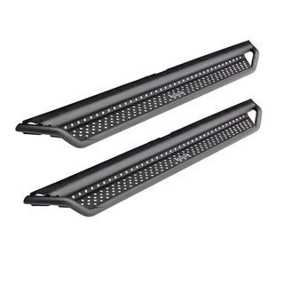 Go Rhino | Dominator Xtreme D1 Side Steps w/ Mounting Brackets Kit - Textured Black - Ram 1500 3.0L / 3.6L / 5.7L 2019