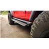 Go Rhino | Dominator Xtreme D1 Side Steps w/ Mounting Brackets Kit - Textured Black - Wrangler (JL) 2.0T / 3.6L 2018