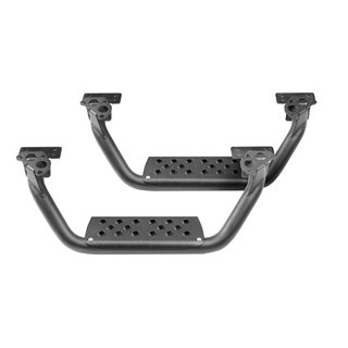 Go Rhino | Drop Steps for Dominator Xtreme D6, Pair - Textured Powder Coat - Chevrolet / Dodge / Ford / GMC / Jeep / Toyota 2006