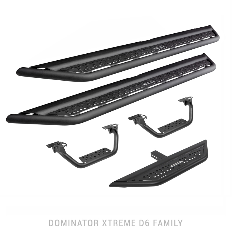 Go Rhino | Dominator Xtreme D6 Side Steps w/ Mounting Bracket Kit - Bronco 2.3T / 2.7T 2021