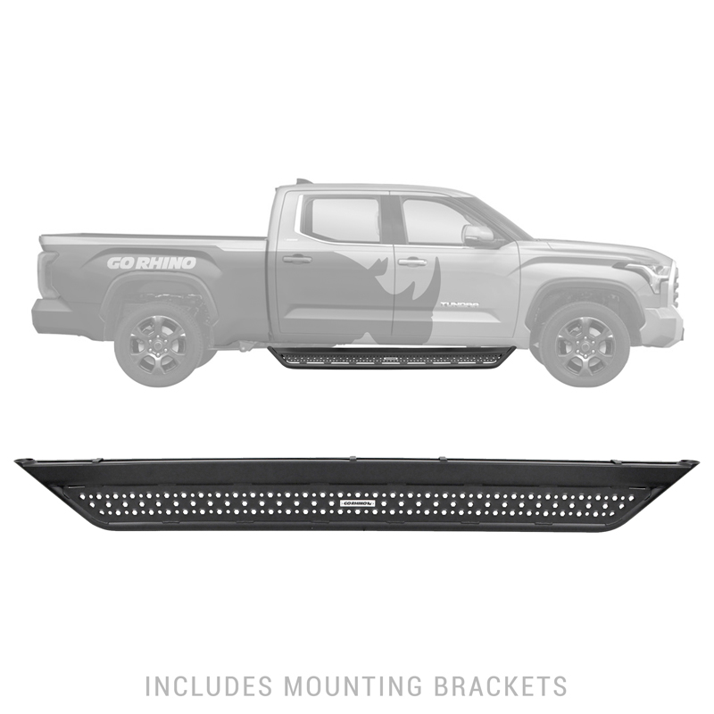 Go Rhino | Dominator Xtreme D6 Side Steps w/ Mounting Brackets Kit - Tundra 3.5T 2022-2024