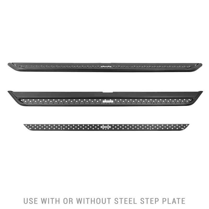 Go Rhino | Dominator Xtreme DSS Side Steps w/ Mounting Brackets Kit - Textured Black - Chevrolet / GMC 2019-2022