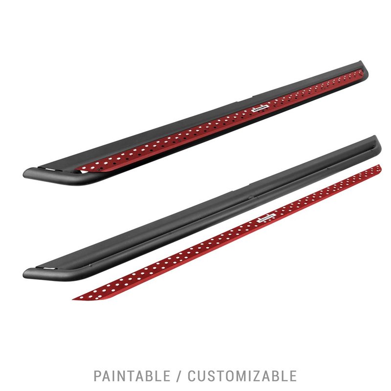Go Rhino | Dominator Xtreme DSS Side Steps w/ Mounting Brackets Kit - Textured Black - Chevrolet / GMC 2019-2022