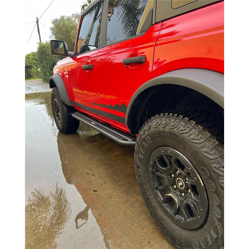 Go Rhino | Dominator Xtreme DSS Side Steps w/ Mounting Bracket Kit - Bronco 2.3T / 2.7T 2021
