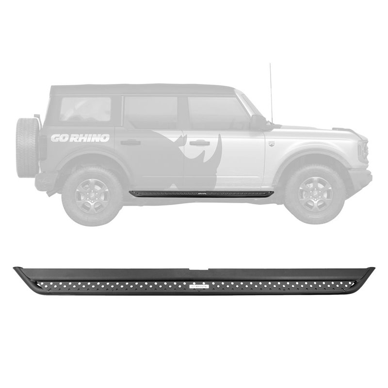 Go Rhino | Dominator Xtreme DSS Side Steps w/ Mounting Bracket Kit - Bronco 2.3T / 2.7T 2021