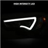 ANZO | Projector Headlights w/ Plank Style Switchback Black w/ Amber - 4Runner 4.0L 2014-2023