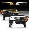 ANZO | Projector Headlights w/ Plank Style Switchback Black w/ Amber - Grand Cherokee 2017-2022