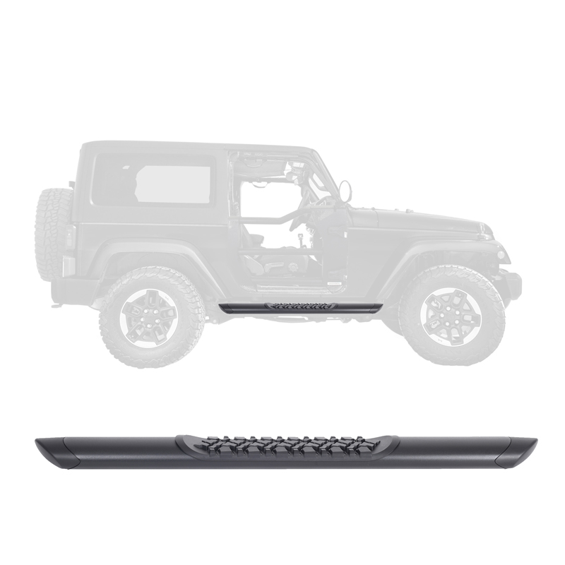 Go Rhino | V-Series V3 Aluminum Side Steps - 52" long - BOARDS ONLY - Wrangler (JK) 3.6L / 3.8L 2007-2018