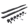 Go Rhino | V-Series V3 Aluminum Side Steps and Mounting Brackets Kit - Textured Black - F-150 / F-250 / F-350 2.7T / 6.2L 2015-2