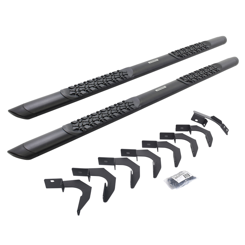 Go Rhino | V-Series V3 Aluminum Side Steps and Mounting Brackets Kit - Textured Black - Colorado / Canyon 2.5L 2015