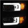 ANZO | Projector Headlights w/ Plank Style Switchback Chrome w/ Amber - Silverado 2500 HD / 3500 HD 6.0L / 6.6L 2015-2017