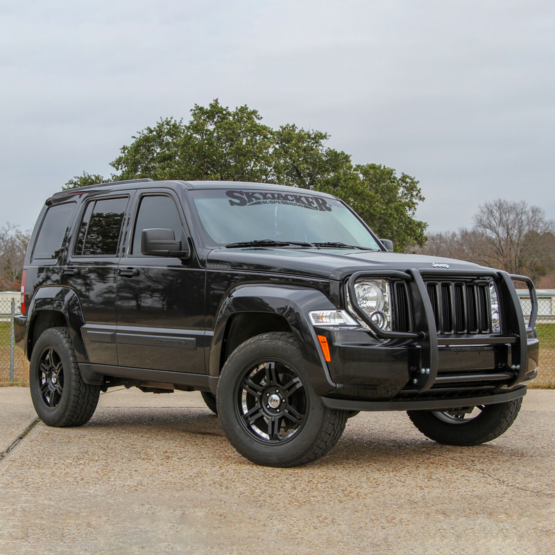 ARIES | Black Steel Grille Guard - Liberty 3.7L 2008-2012