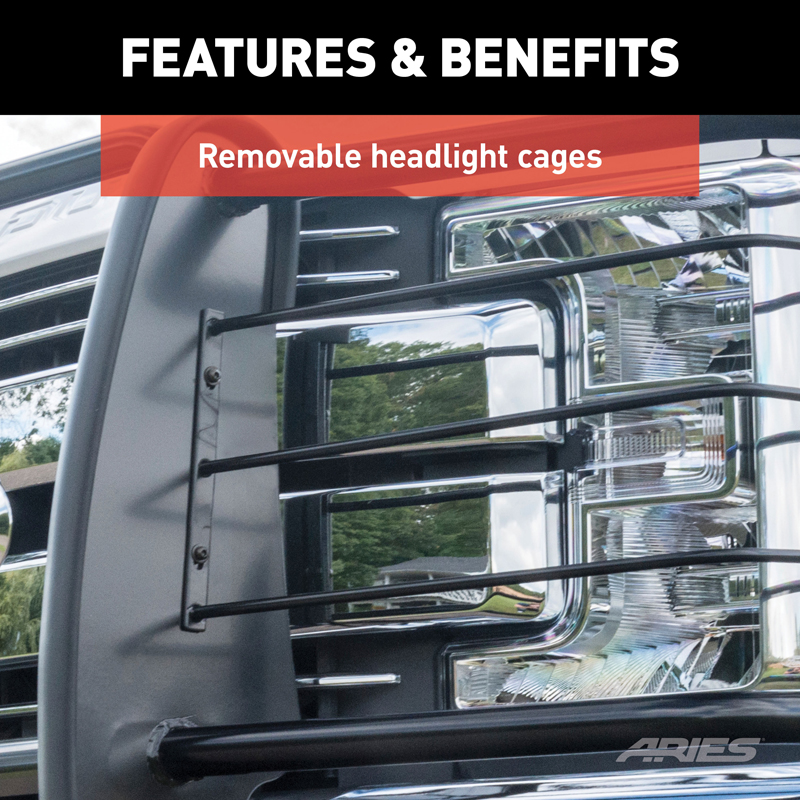 ARIES | Black Steel Grille Guard - F-150 2009-2014