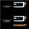 ANZO | Projector Headlights w/ Plank Style Design Black w/ Amber (HID TYPE) (WITHOUT HID KIT) - Silverado 1500 4.3L / 5.3L / 6.2