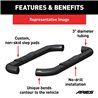 ARIES | 3" Round Black Steel Side Bars - Chevrolet / GMC 2007-2018