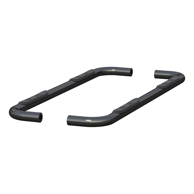 ARIES | 3" Round Black Steel Side Bars - Chevrolet / GMC 2019-2023