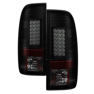 Spyder | Tail Lights - LED Bar Style - Black Smoke
