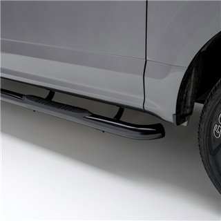 ARIES | 3" Round Black Steel Side Bars - Ram 1500 2019-2022